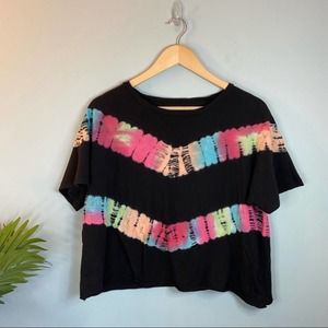 Victoria’s Secret PINK Tie Dye Cropped T-Shirt